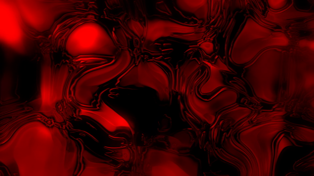 Red Abstract Fluid